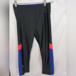 2/$30Under Armour Activewear AthleisureBlack Leggings Red & Blue Accents(#1,131)